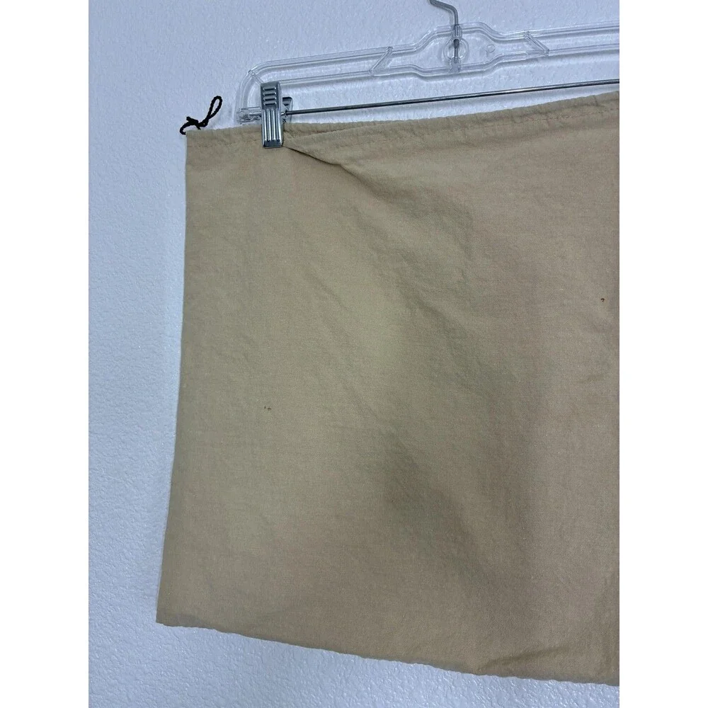 Burberry Dust Bag Womens One Size Beige Canvas Logo Drawstring Storage Pouch - Picture 13 of 14